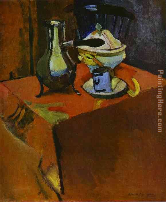 Henri Matisse Crockery on a Table